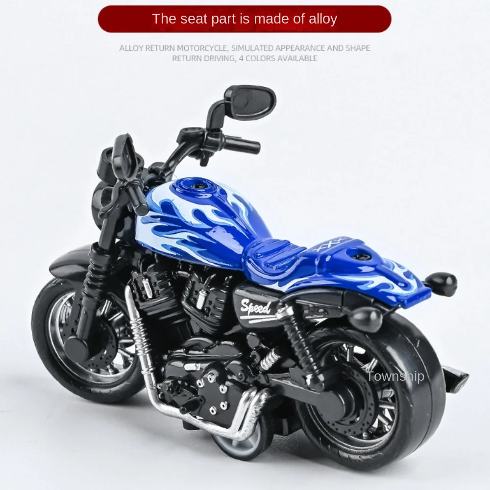 New Alloy Pullback Car Retro Style Movable Cake Simulation Modeling Traffic