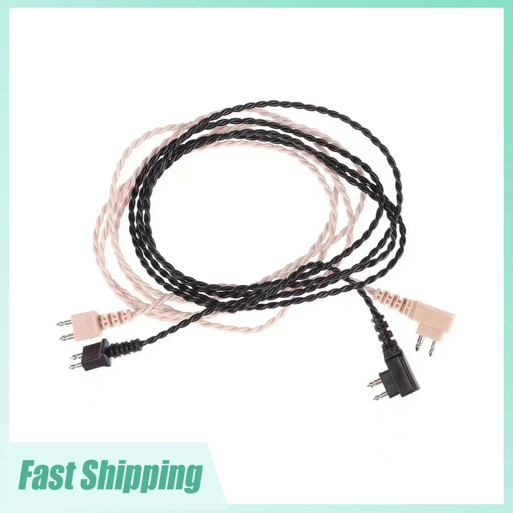 

1x Household Box Type Hearing Aid Cable 2 Pin Hearing Aid Connection Cable Pocket Hearing Aids Cord Wire Replaceable Accessories