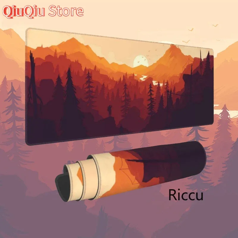 

HD Printing New Large Computer XXL keyboard pad Cute Mouse Pad Deep Forest Firewatch Anime Soft Laptop Carpet Gamer Mice Pad XL