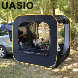 Tent for Car Pop Up Car Rear Tent Universal SUV Family Tent Multi-function Awning Self-driving Travel Portable Outdoors Camping