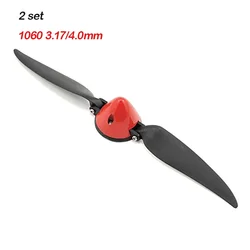 2set  1060 10x6 Folding Propeller 2-Blades 742308 Props D42.5x4mm Plastic Spinner For RC Airplane Powered Glider Spare