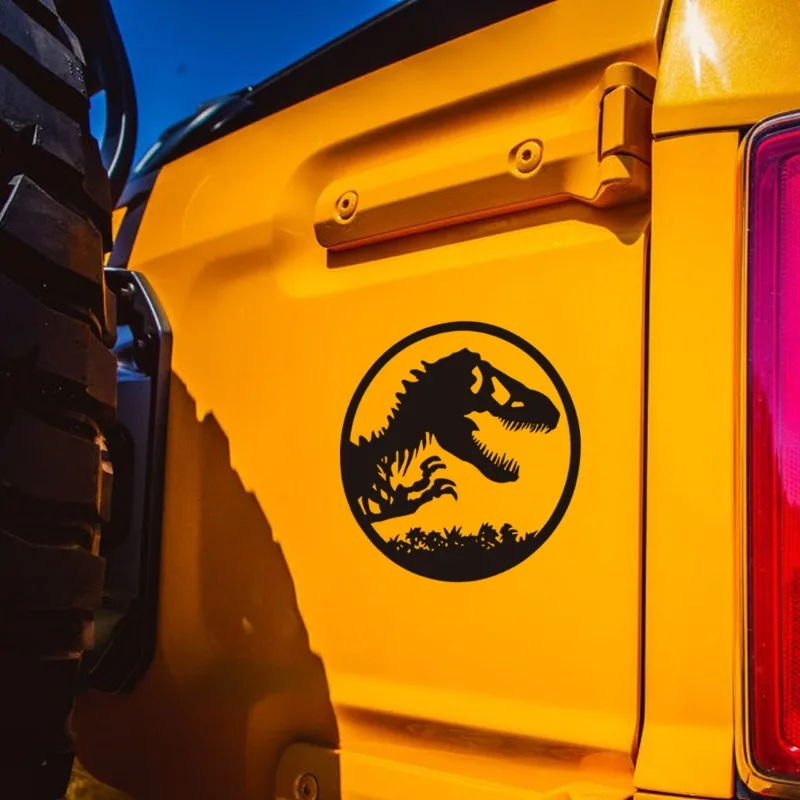 عصر الديناصور لاقط ملصق حائط من الفينيل زجاج الجانب نافذة الجسم تعديل شخصية لاتيه ملصق سيارة مقاوم للماء