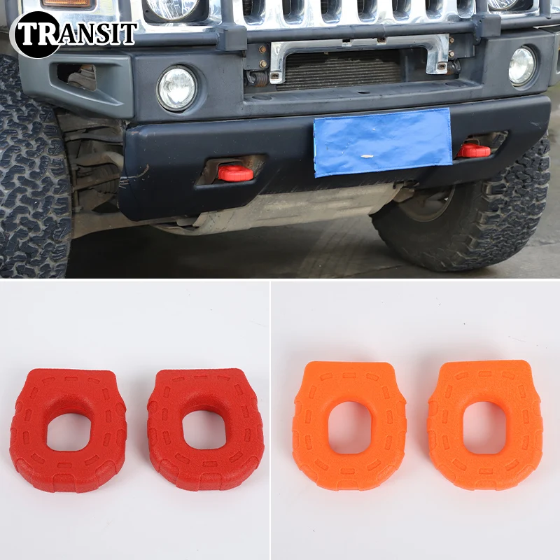 

For Hummer H2 2003-2009 Car Exterior Front Bumper Tow Bar Trailer Hook Protector Cover Protective Decorative Accessories