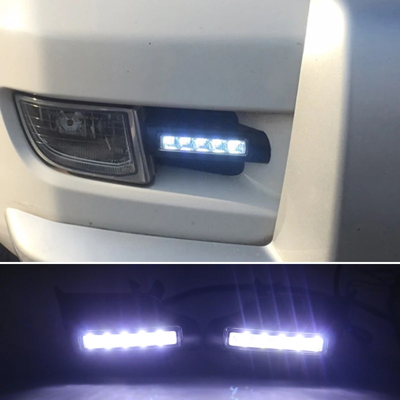 Automobile LED Daytime Running Lamp Modified For Toyota Land Cruiser Prado 120 Lc120 FJ120 2003-2009 2008 External Accessories