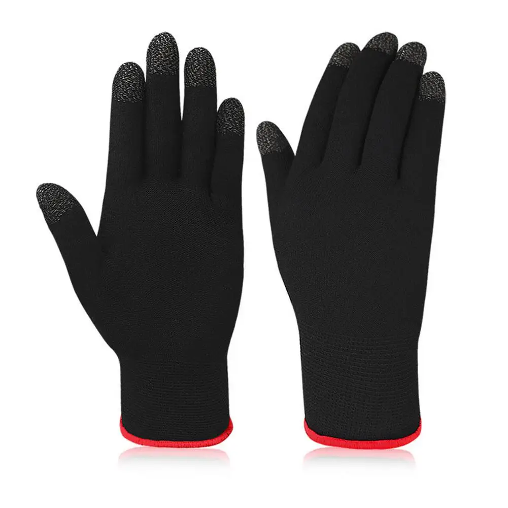 Gaming Touch Screen Gloves Unisex Warm Breathable Ultra-thin 5-finger Anti-slip Sweat Gloves