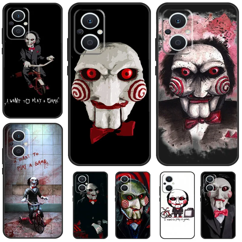 Saw Jigsaw Puppet For OPPO Reno 8T 4Z 5Z 4 5 6 7 8 Lite 10 Pro OPPO Find X2 Lite X3 Neo X6 X5 Pro Phone Case