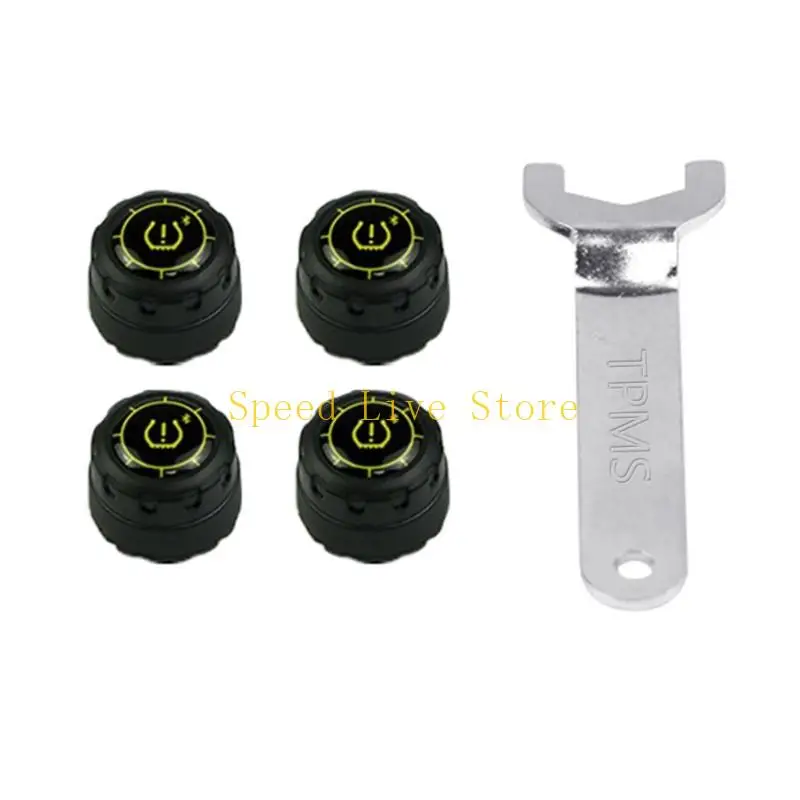 547C TPMS Car Tire Pressure Monitoring System Phone APP Monitoring Alarm Power Security Device Adjustment Sensors 4pcs