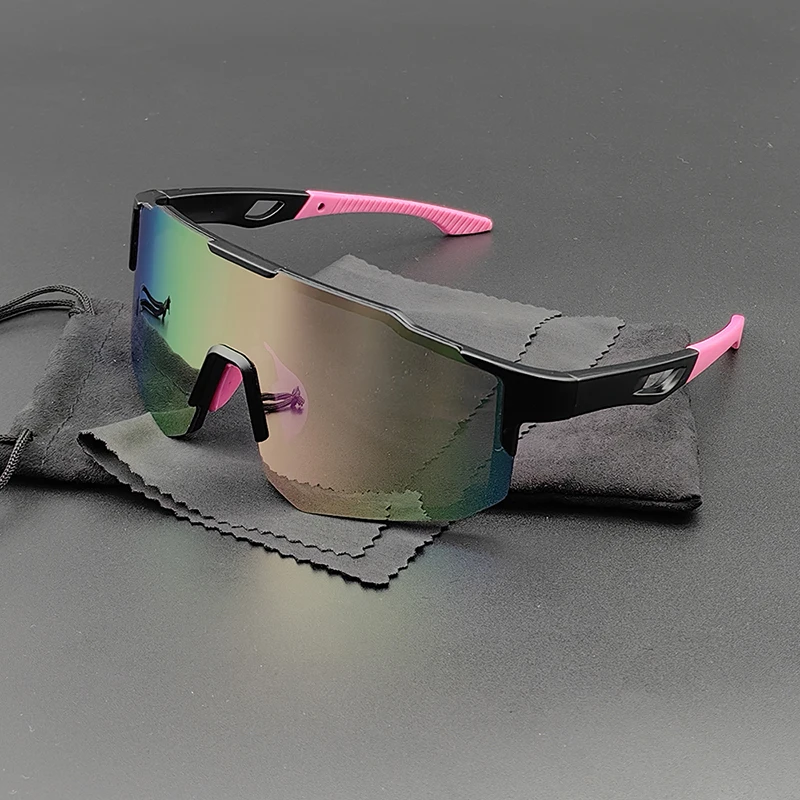 Occhiali da sole sportivi UV400 Occhiali da pesca da corsa all\'aperto 2024 Occhiali da ciclismo MTB Custodia per bici da strada Donna Uomo Occhiali