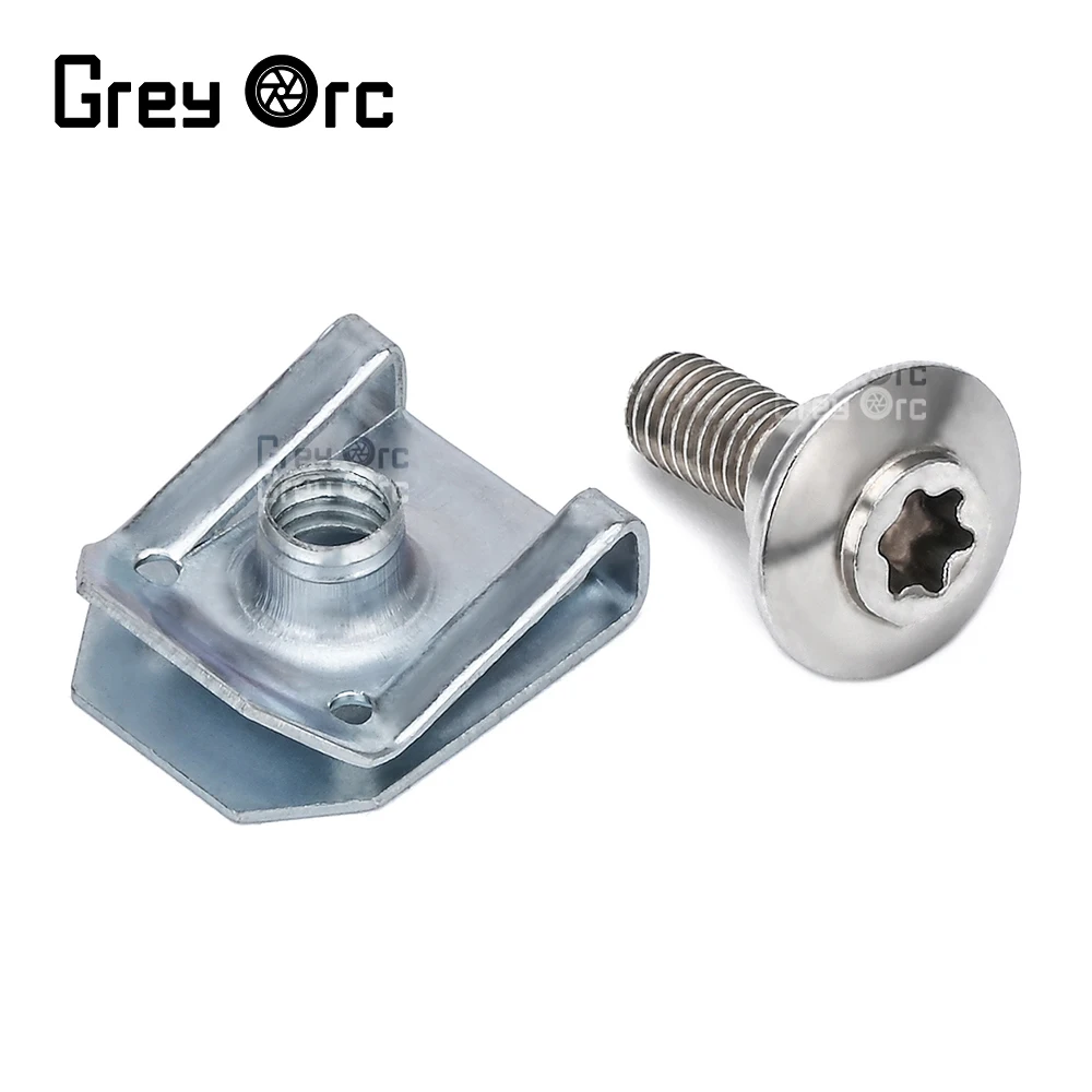 

Motorcycles Metal Screw Tapping Fastener U-Type Clip with Screw Anti-rust Protection Screw Buckle Iron Sheet 5/10 set