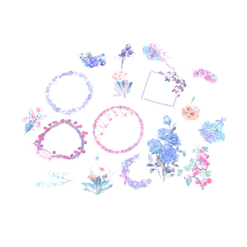 

15pcs/lot Lovely My Flower World Series Decoration Stickers DIY Planner Scarpbooking sealing Label Sticker Children Stationery