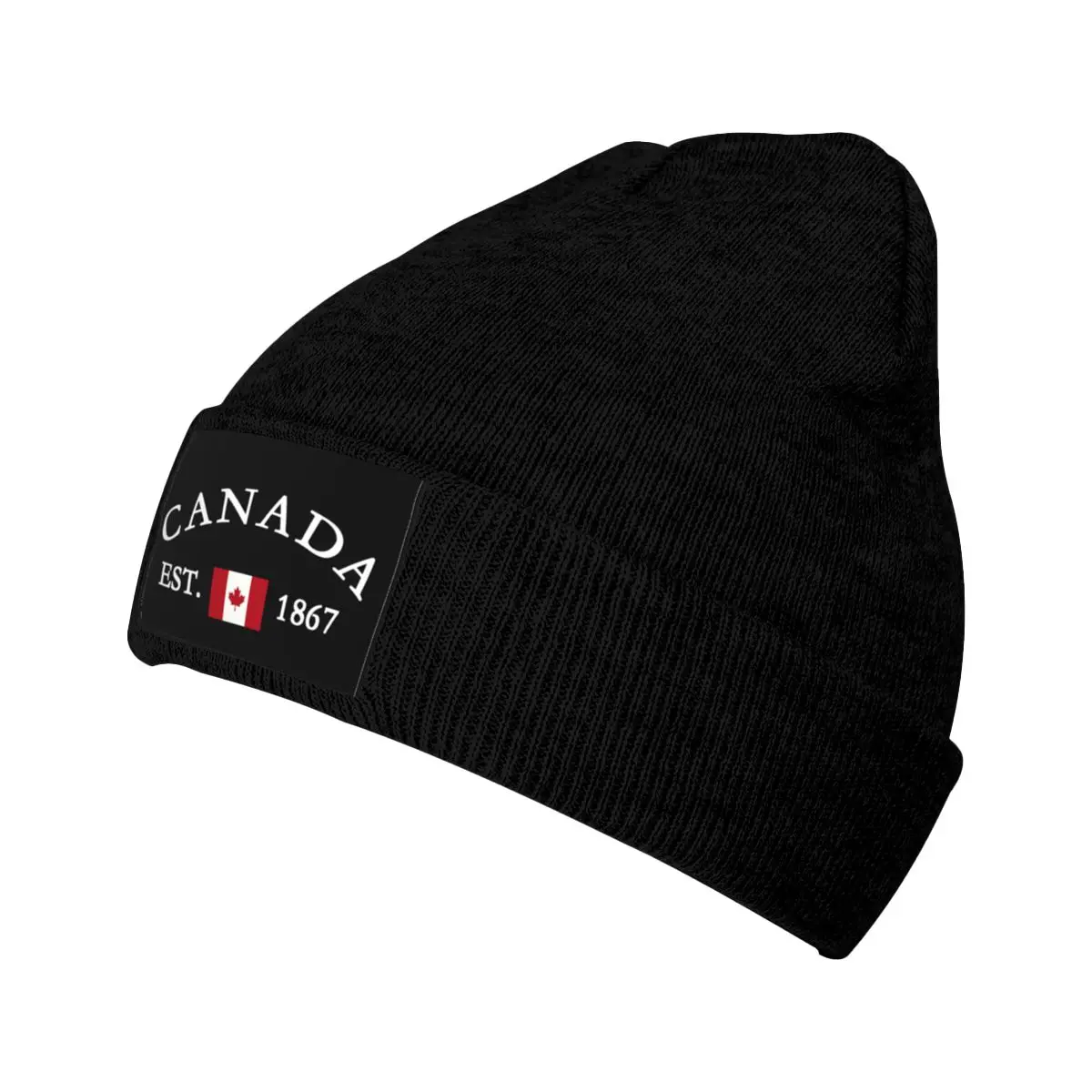 Flag Of Canada Bonnet Hats Street Knitted Hat For Women Men Winter Warm Patriotism Skullies Beanies Caps