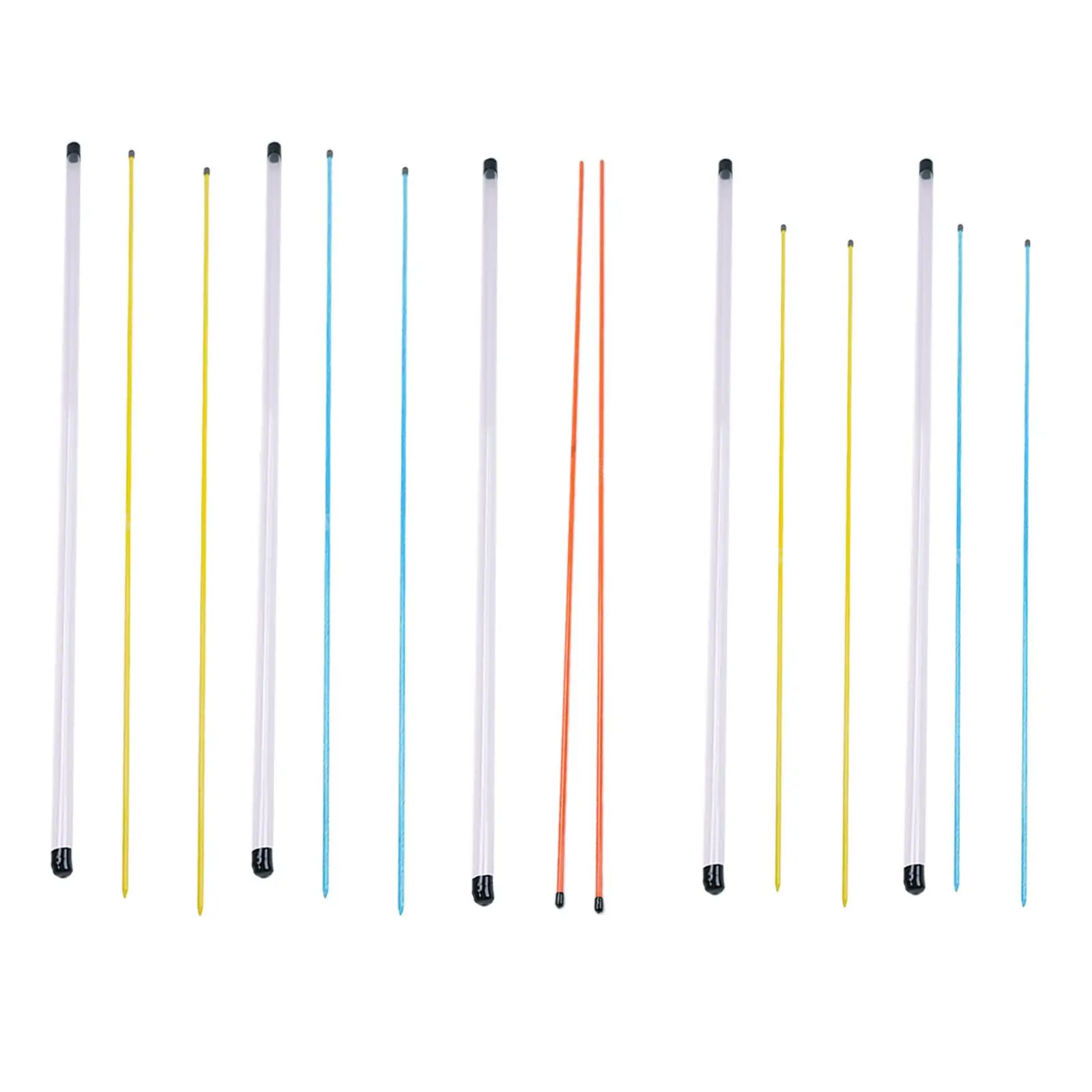 2 Pack Golf Alignment Stick, Portable Golf Swing Trainer with Transparent