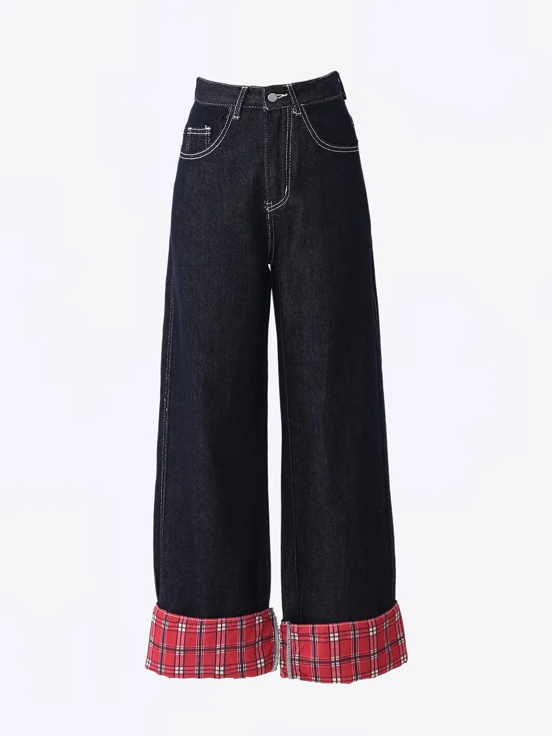 

Women's Black Gothic Cargo Baggy Jeans Y2K Japanese Harajuku High Street 90s Aesthetic 2000s Wide Leg Cowboy Pants Clothing 2025
