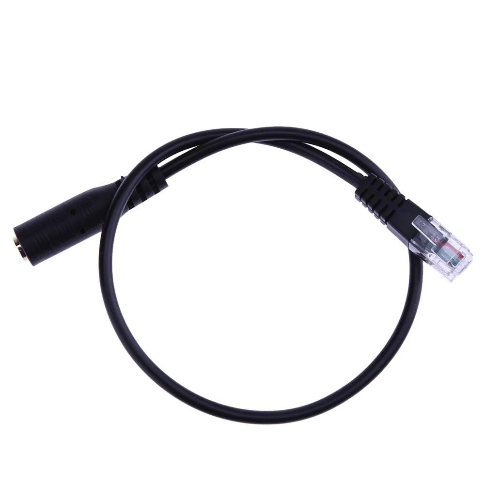 30cm 3.5mm OMTP Smartphone Headset To 4P4C RJ9/RJ10 Phone Adapter Cable Cord 3.5mm TRRS Female Head Jack