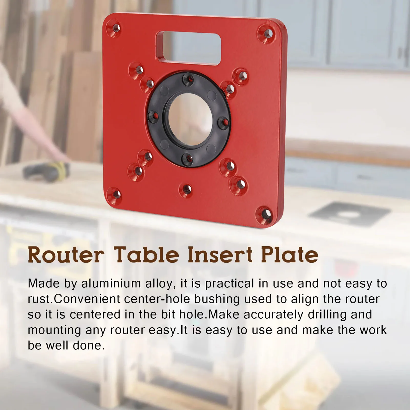 Aluminum Alloy Router Table Insert Plate Trimming Machine Flip Board For DIY Wood Router Engraving Router Table Plate For