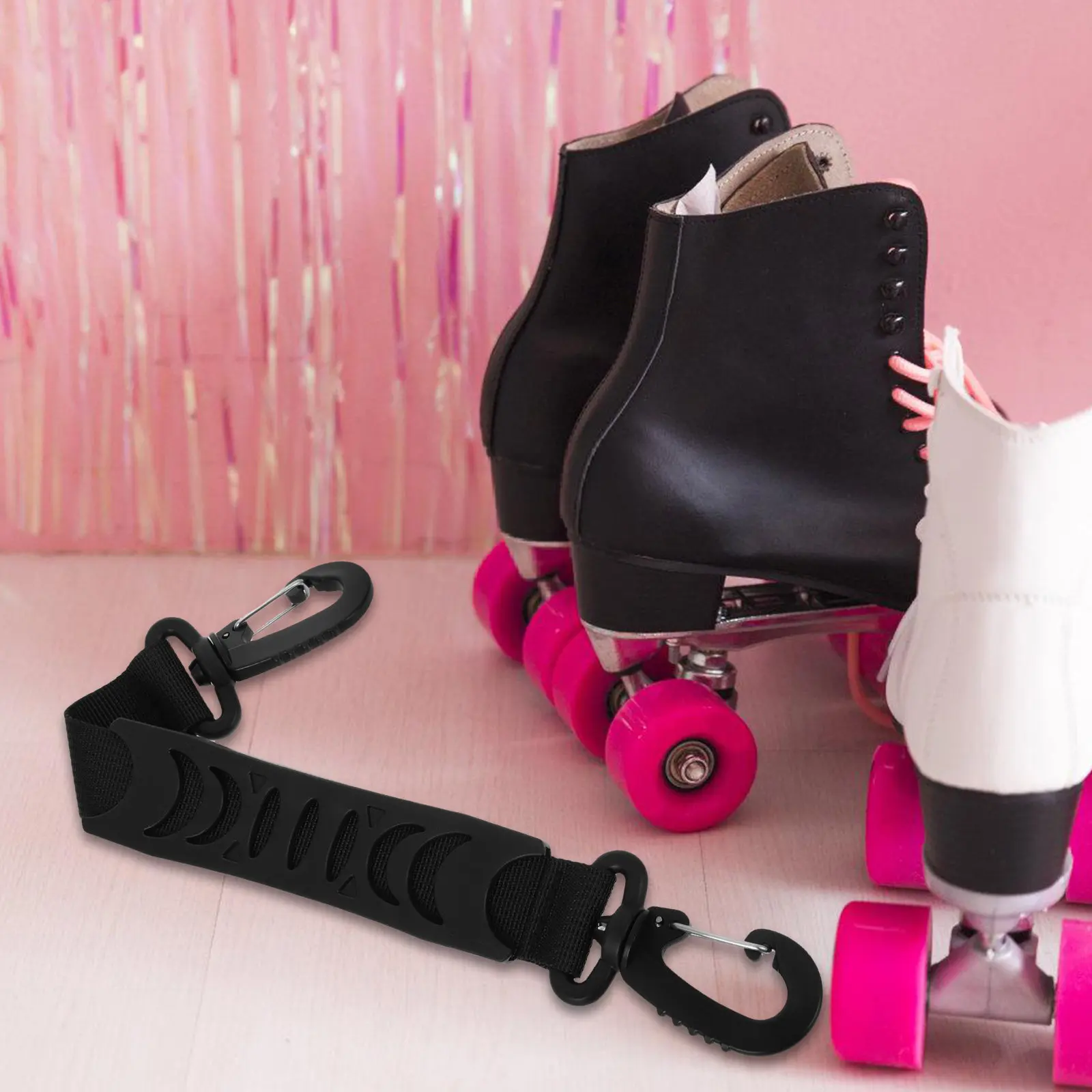 Adjustable Skate Carrying Strap Soft Handle Portable Roller Skates Ice Skates Carrier Outdoor Multifunctional PVC Skate Sling