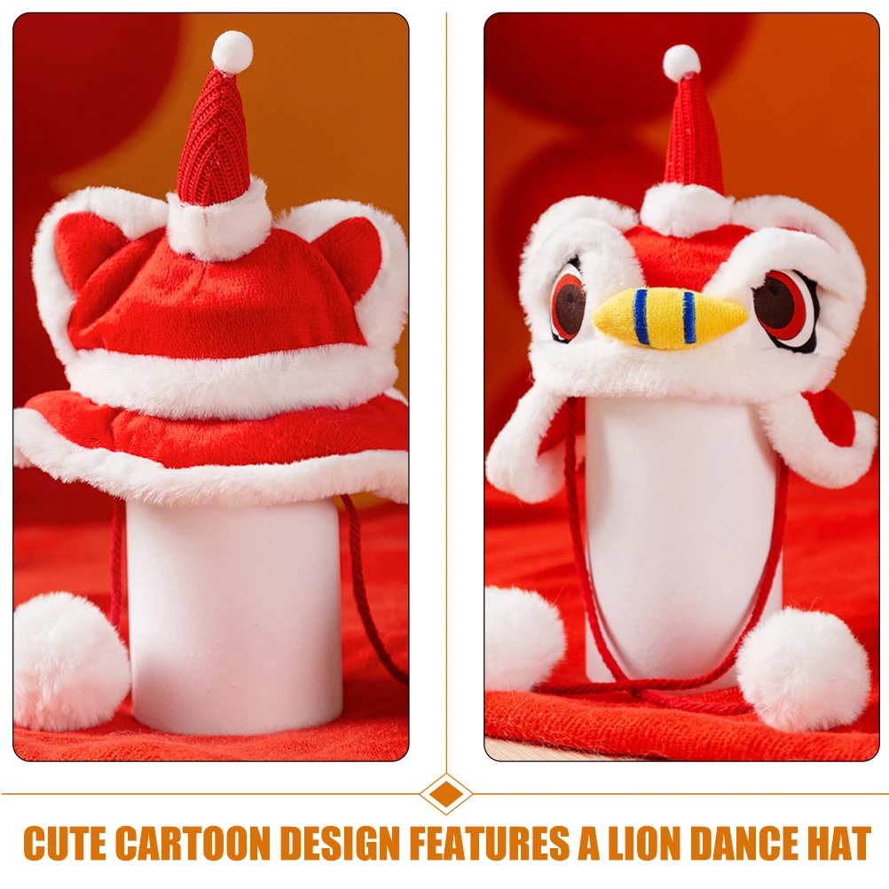 

Hat Pet Headdress Costume Accessories The Dog Headwear Flannel Creative Cartoon