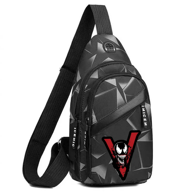 Cool Venom Mens Bags New Popular Adjustable Ins Outdoor Sports Versatile Sling Bag Travel Crossbody Bag Men's Shoulder Bag 2024