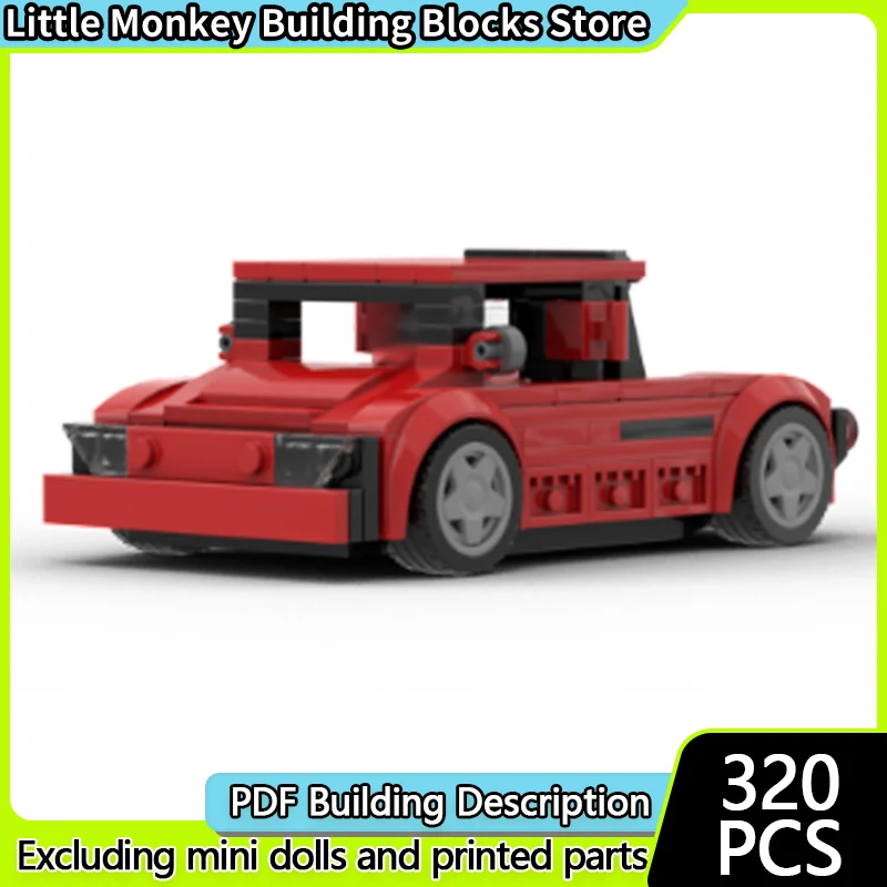 

Speed Racing Car Model MOC Building Bricks Vintage Pickup Truck Modular Technology Children Holiday Gifts Assemble Toys Suit