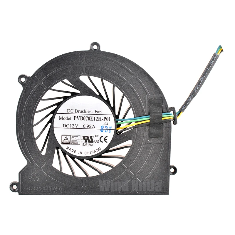 

PVB070E12H-P01 DC12V 0.95A 4pin Cooling fan cooler for all-in-one computer ThinkCentre M93