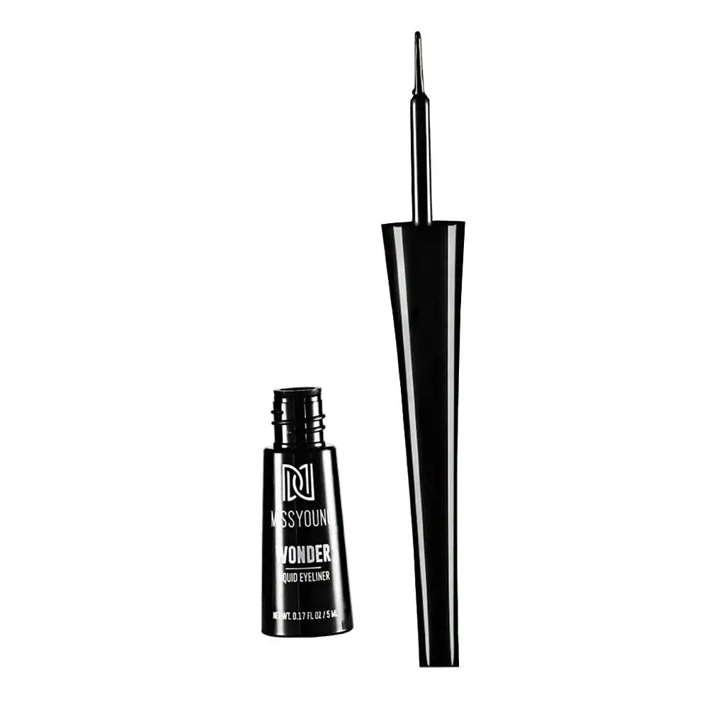 Wodoodporny eyeliner w płynie Trwały, szybkoschnący, szary eyeliner Łatwy do oczu Długopis Matowy makijaż Narzędzia Pigment Czarny H J0L3