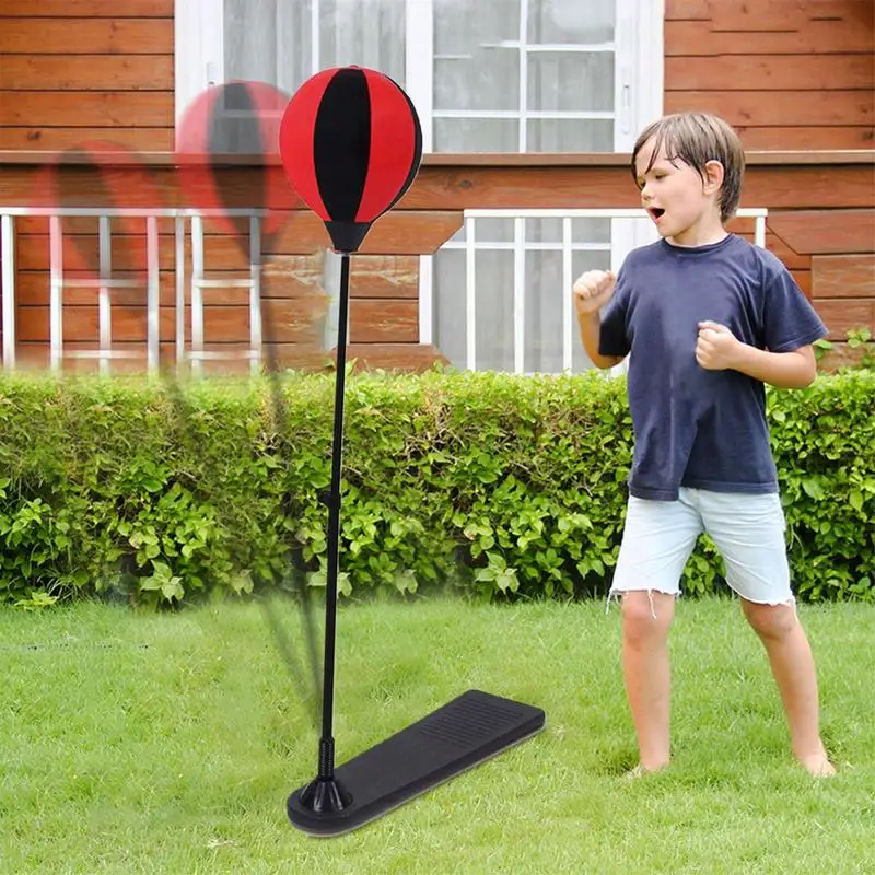 Kids Punching Bag With Stand Height Adjustable Punching Bag With Boxing Gloves Boxing Bag Set Toy Sport Toy For 3-10 Years Old