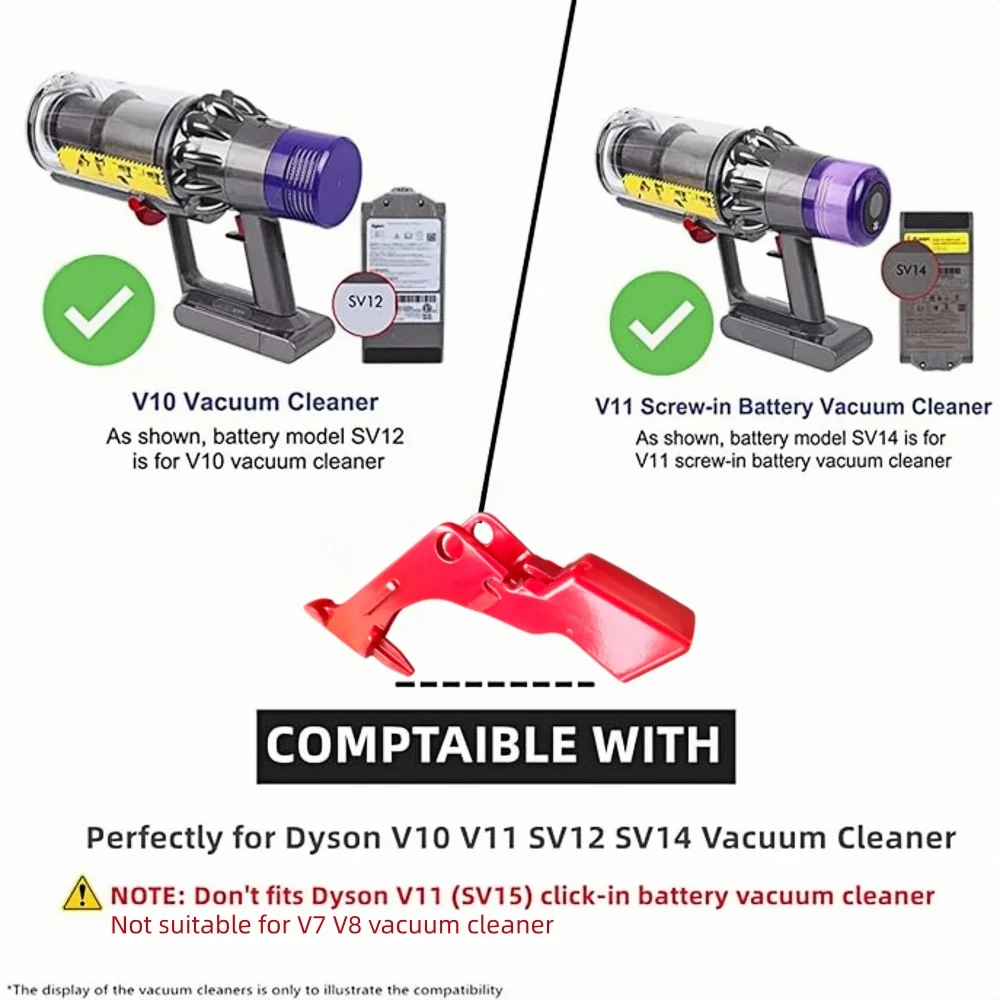 Metal Trigger Switch Button Compatible with Dyson V10 V11 SV12 SV14 Vacuum Cleaner, Metal Power Switch Button Accessories