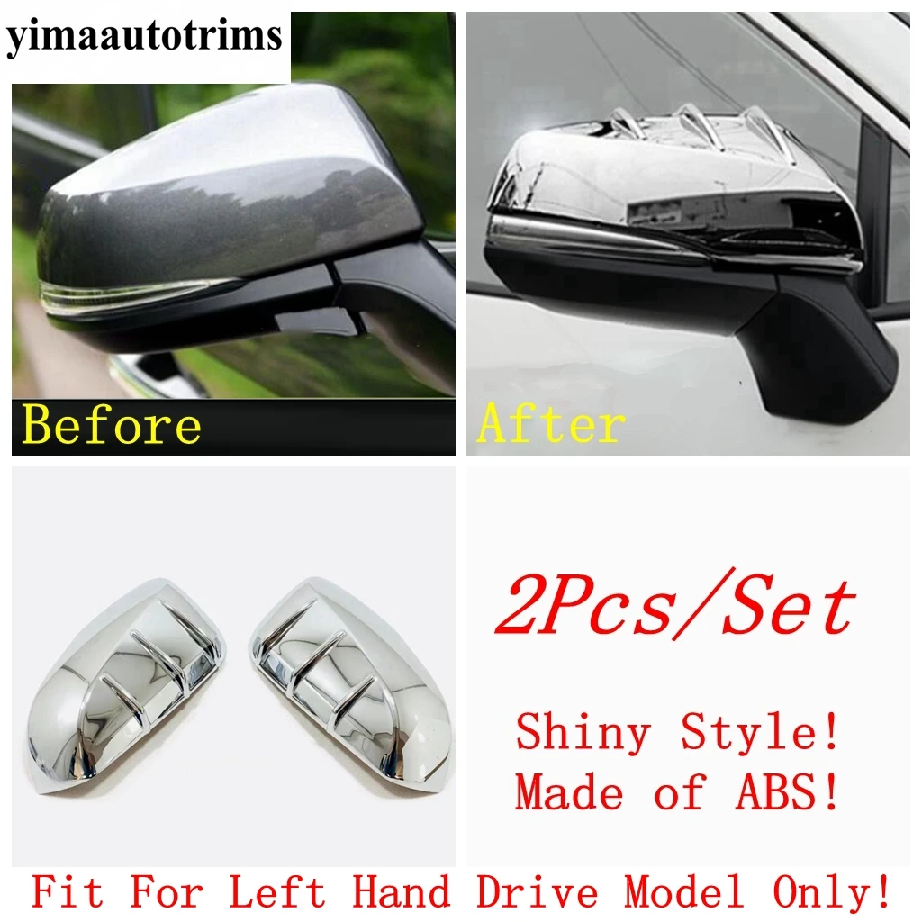 Car Side Rearview Mirror Caps Shells Decoration Cover Trim ABS Chrome / Carbon Fiber Look Accessories Fit For Suzuki Across 2021