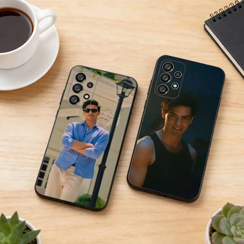 Funda de Silicona Negra Suave Culpa T-Tuya Mia para Samsung S25, S24, S21, S22, S23, S30, Ultra, S20, Plus, Fe, Lite