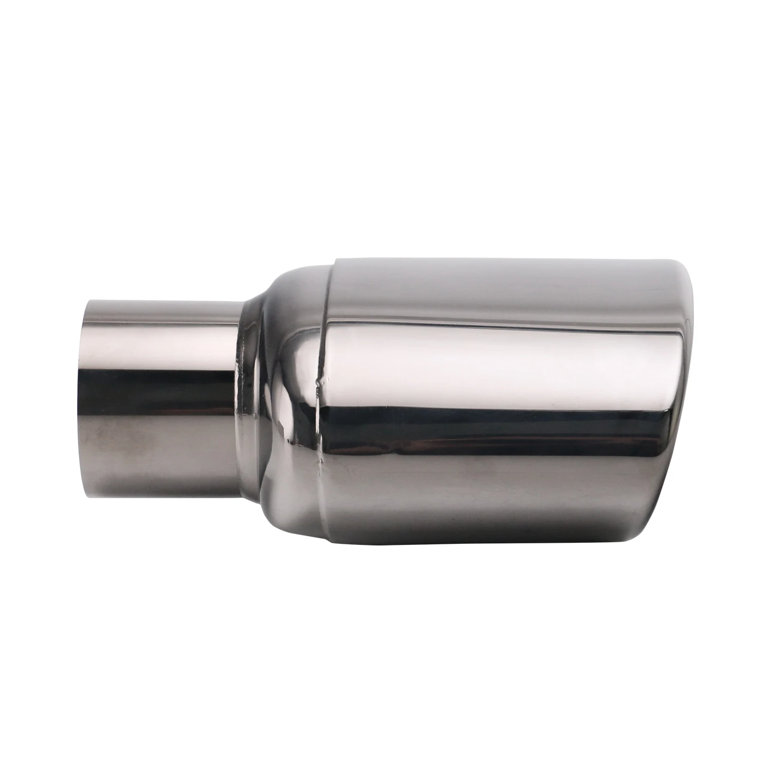 1 Stuks Auto Uitlaat Eindpunt Interface 57Mm Schuine Gewalste Uitlaat Auto Uitlaat Pijp Voor Ag Accessoires