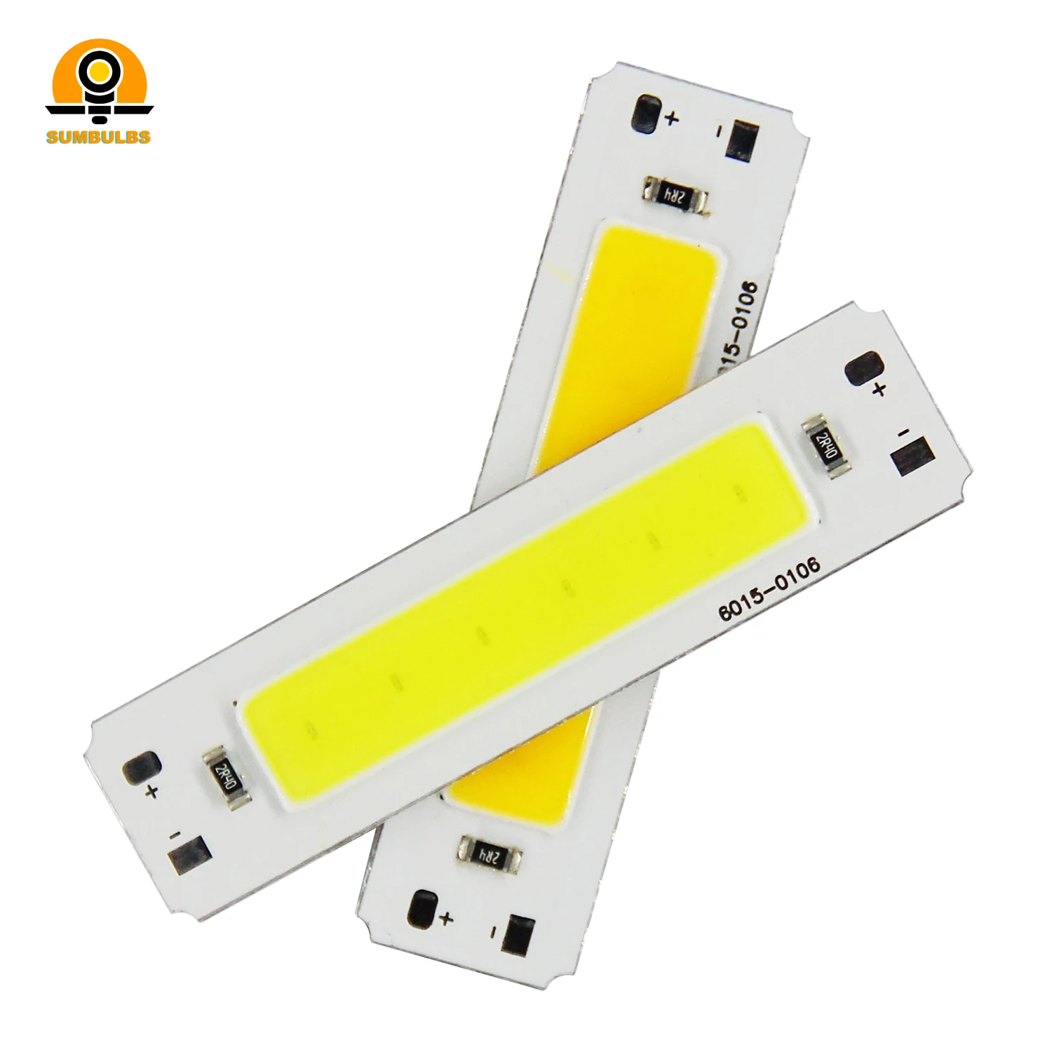 DIY USB 램프용 LED COB 알루미늄 보드 스트립 광원, DC 5V 입력, 2W, 60x15mm, 웜 콜드 화이트, 3000K, 6500K, 대량 판매, 10 개