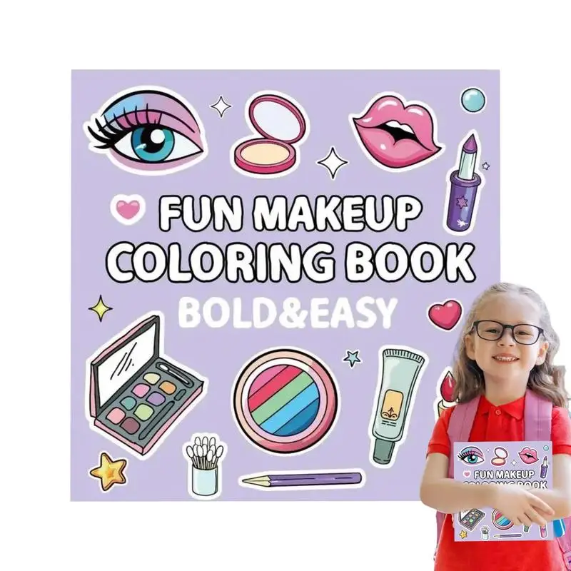 

Makeup Books Simple Picture Books 40 Sheets Coloring Pages With Easy Large Print Home School Accessories For Teens Kids