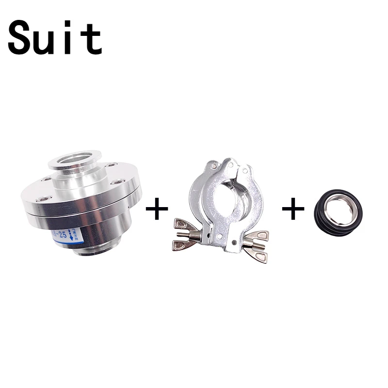 KF25 KF40 Aluminum Alloy Laboratory Vacuum Inline One-way Check Valve Tri Clamp Non-Return Valve for Scientific Pump Systems