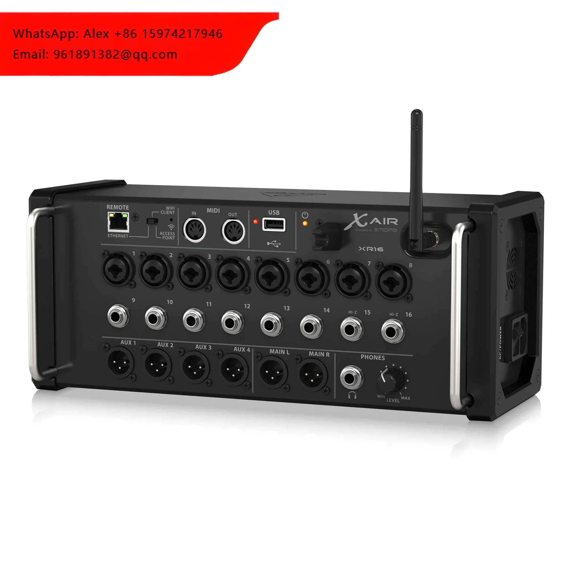 

XR16 Professional Digital Audio Console Mixer 16 Channel Stereo MIC Sound Mixer Digital Mixer