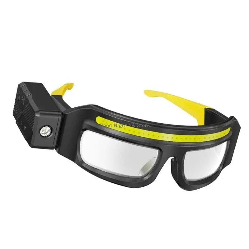  Rechargeable Headlight USB C Headlamp Glasses Including 5 Lighting Setting For Night Running Biking