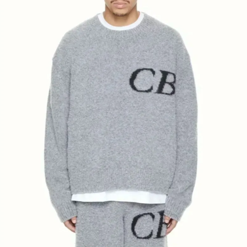 24 year new autumn and winter CB high-quality solid color round neck sweater for both men and women, knitted pullover sweater