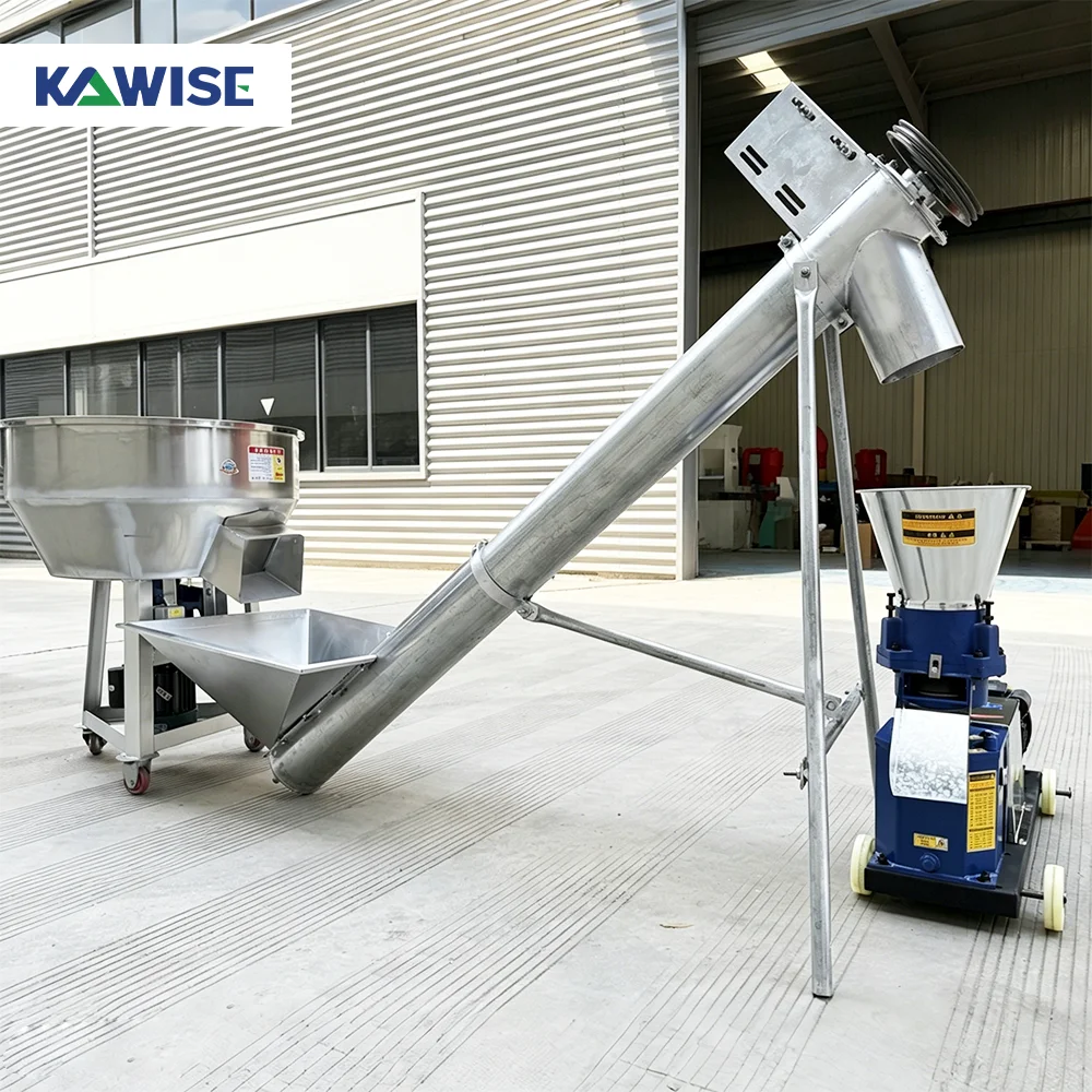 AIROW Small Feed Pellet Production Line for Poultry Livestock Farm and Animal Feed Processing Equipment