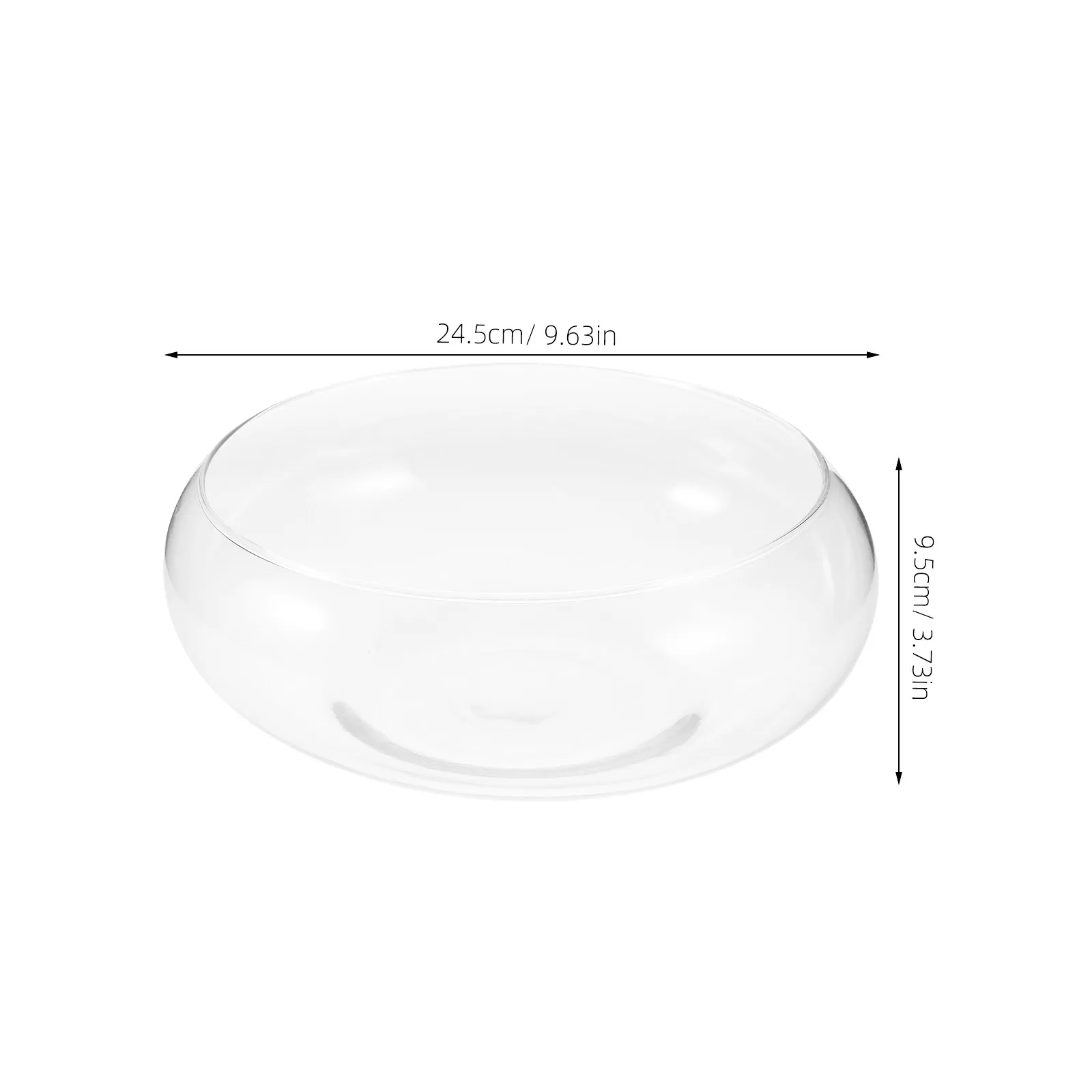 Glass Hydroponic Planter Bowl for Succulents Money Plants Daffodils Transparent Root Observation Decorative Aquarium Fish Tank - view 5