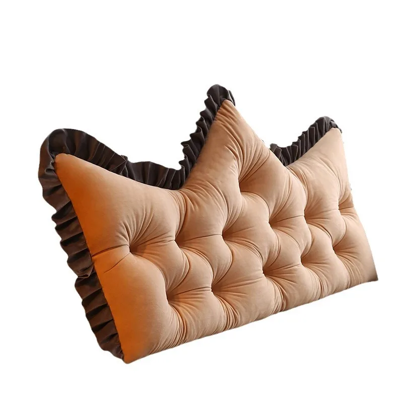 2025 new European princess style sofa bedside cushion pillow Internet celebrity waist tatami soft bag large backrest pillow