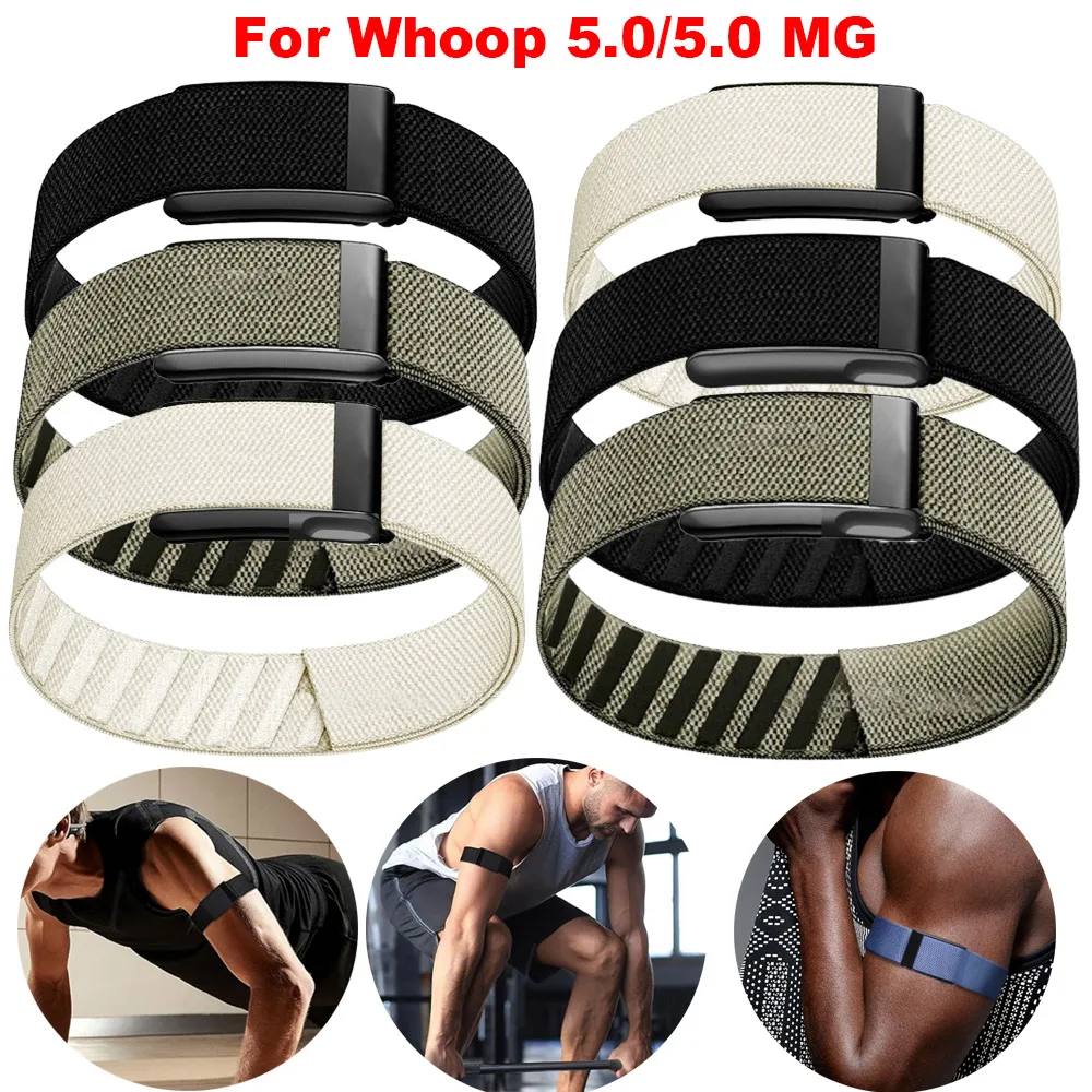 Adjustable Resistant Bicep Band For Whoop 5.0/MG one+peak Breathable Nylon Band for Bicep Bands for Whoop 5.0MG