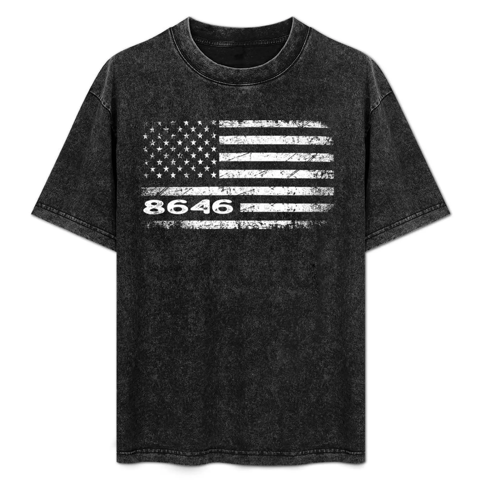 

vintage flag 8646 joe Biden anti , not my President Impeach , flag usa, 86 46 biden harris against T-Shirt