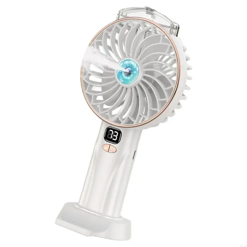 D0AB Fan raffreddamento a efficiente ventole per ventole portatile da portata mano 2400Mah Potente ventola per casa