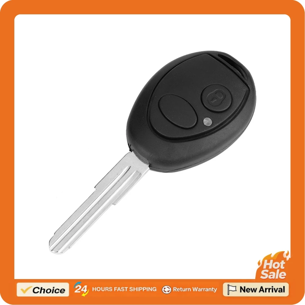 2 knoppen auto-afstandsbediening sleutelbehuizing ABS zwart duurzame beschermhoes geschikt voor Land Rover Discovery 2 auto-accessoires