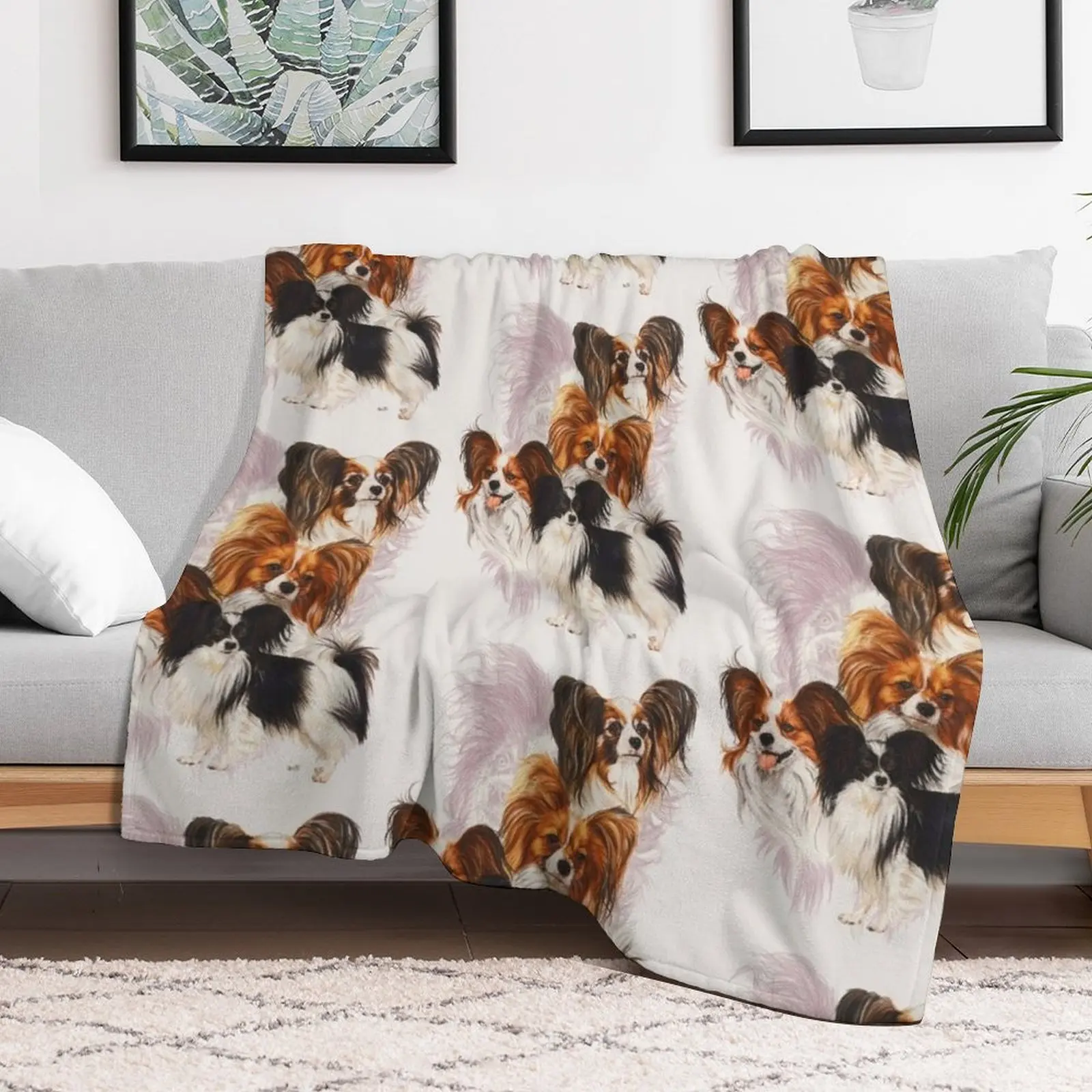 Papillon Medley Throw Blanket christmas gifts warm winter Flannels Blankets