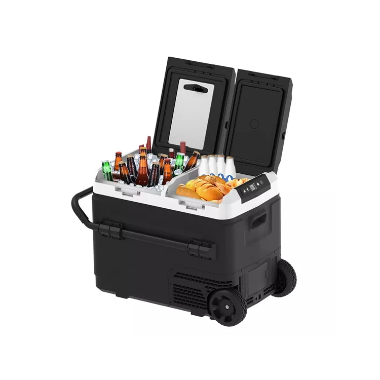 

Car Fridge Electric Cooler Box Refrigerator Ac Dc 12v 24v Dual Use App Control Fridge