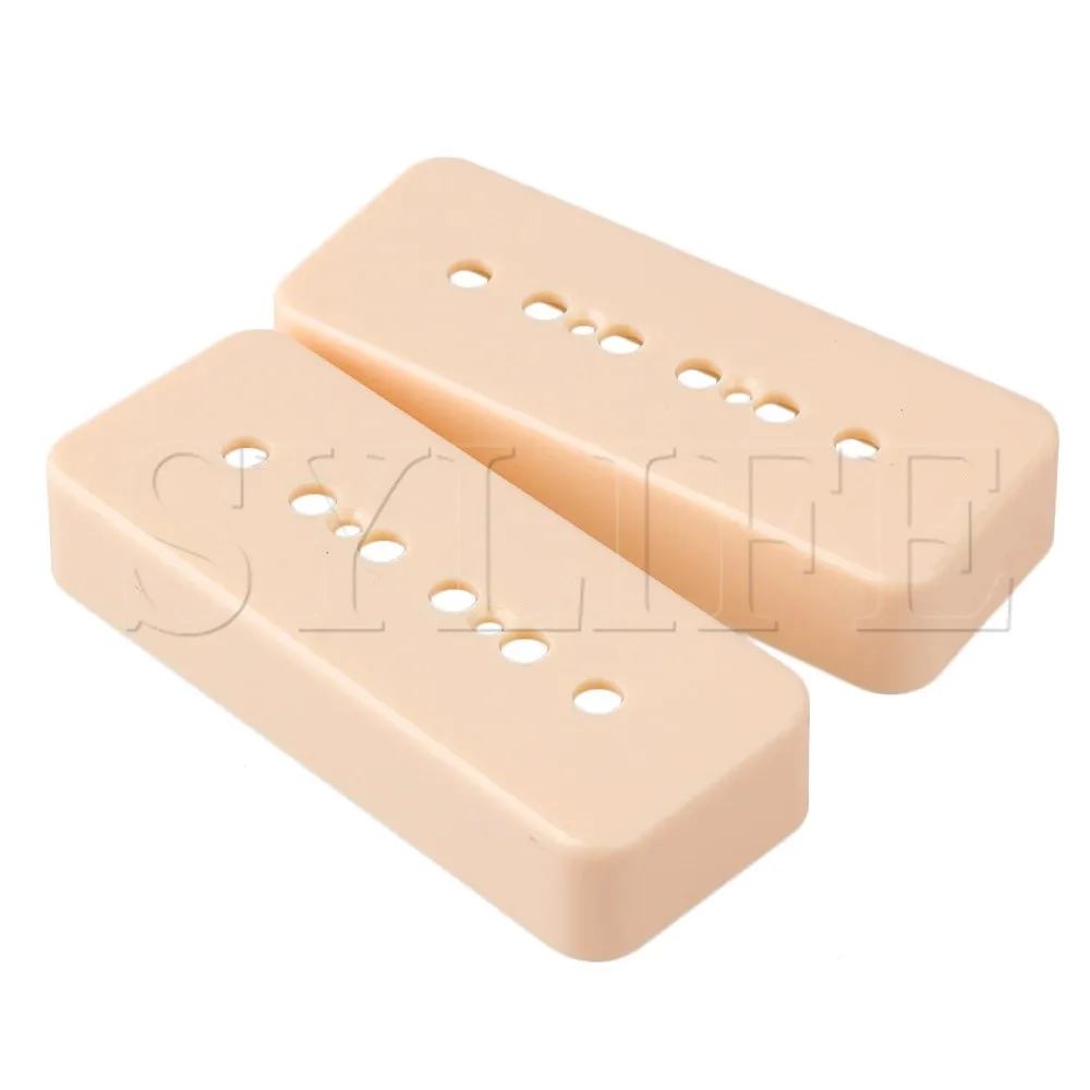 Replacement Guitar Pickup Cover Vintage P90 SoapBar Ivory Plastic