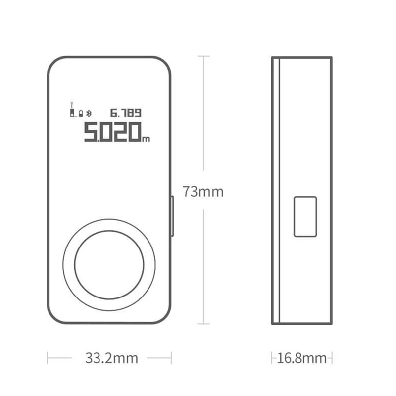 Tape Measure Smart Rangefinder 30M, OLED Display, Distance Meter, For Connect To APP To Draw