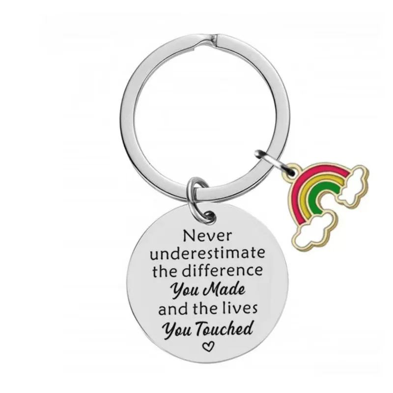 may you be proud Rainbow Keychain Stainless Steel Jewelry Gift  YLQ10404