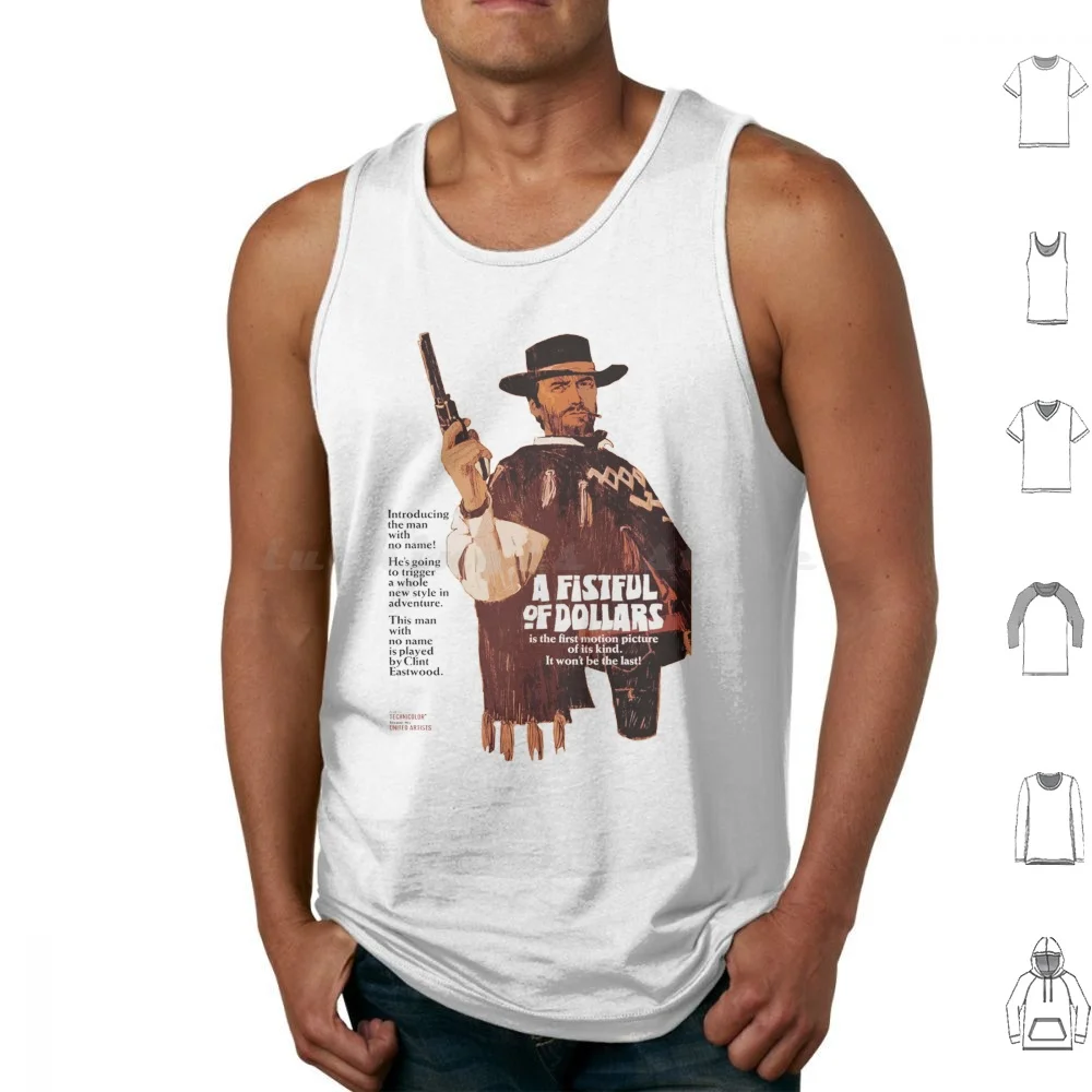 A Fistful Of Dollars Vintage Tank Tops Vest Sleeveless Vintage Western Clint Eastwood Man With No Name Fistful Of Dollars