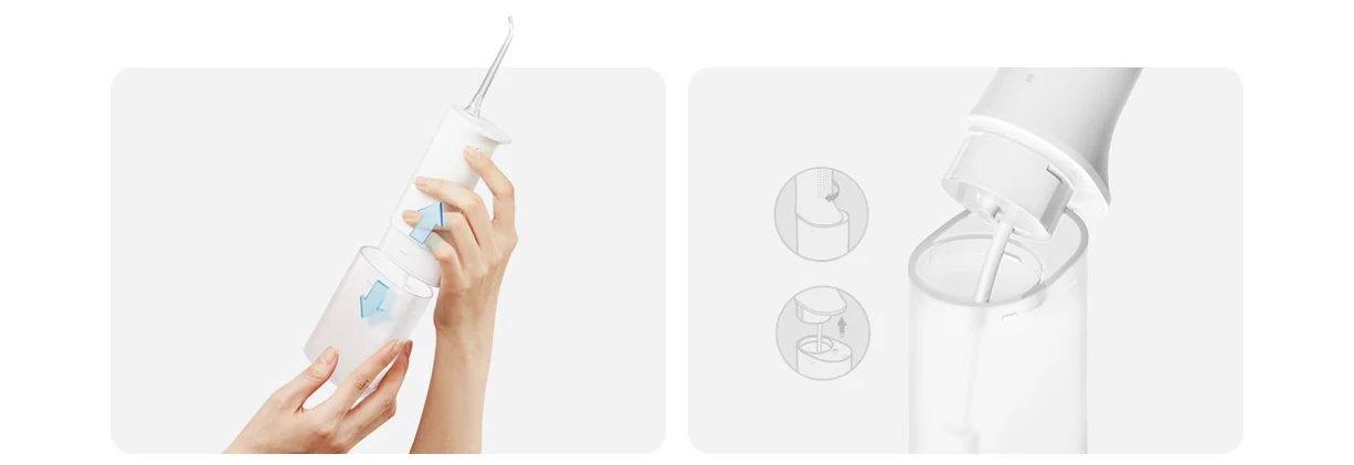 MIJIA Electric Oral Irrigator 2 – Ultrasonic, 3 Modes, 200mL Tank, 2-Min Auto-Off,90-Day Gentle Use,Water Flosser Dental